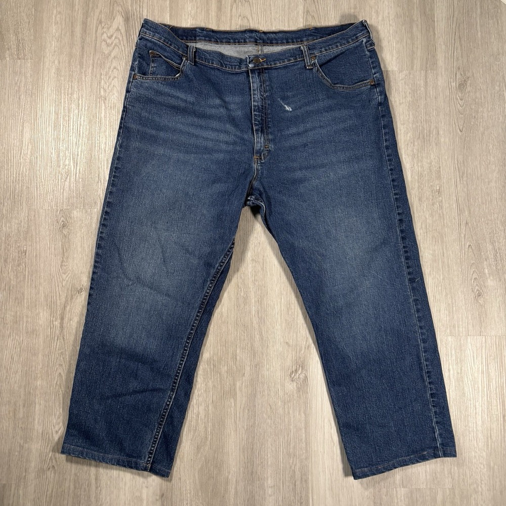 Wrangler‎ Jeans Men's CUSTOM FIT 42x26 (TAG 42x32) Blue Denim Workwear